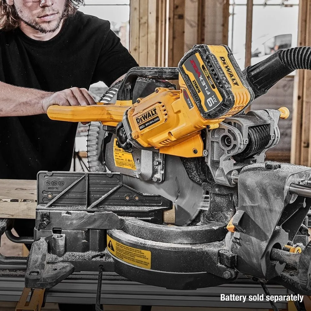DeWalt DCS781B 60V 12″ Double Bevel Sliding Miter Saw - Image 4