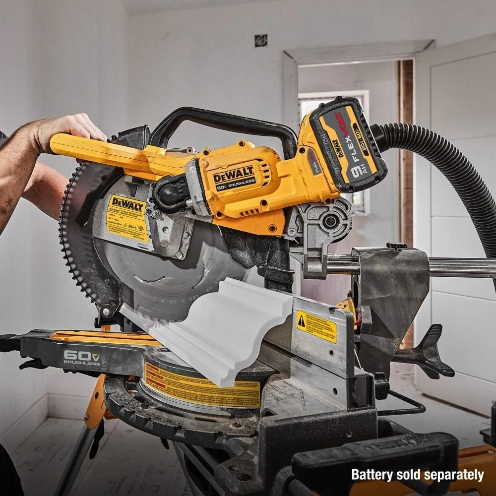DeWalt DCS781B 60V 12″ Double Bevel Sliding Miter Saw - Image 5