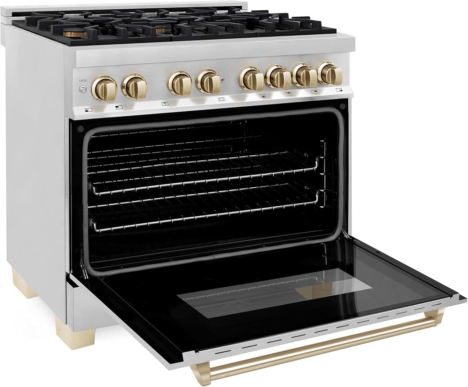ZLINE Autograph Edition 36″ 4.6 Cu. Ft. Dual Fuel Range - Image 4
