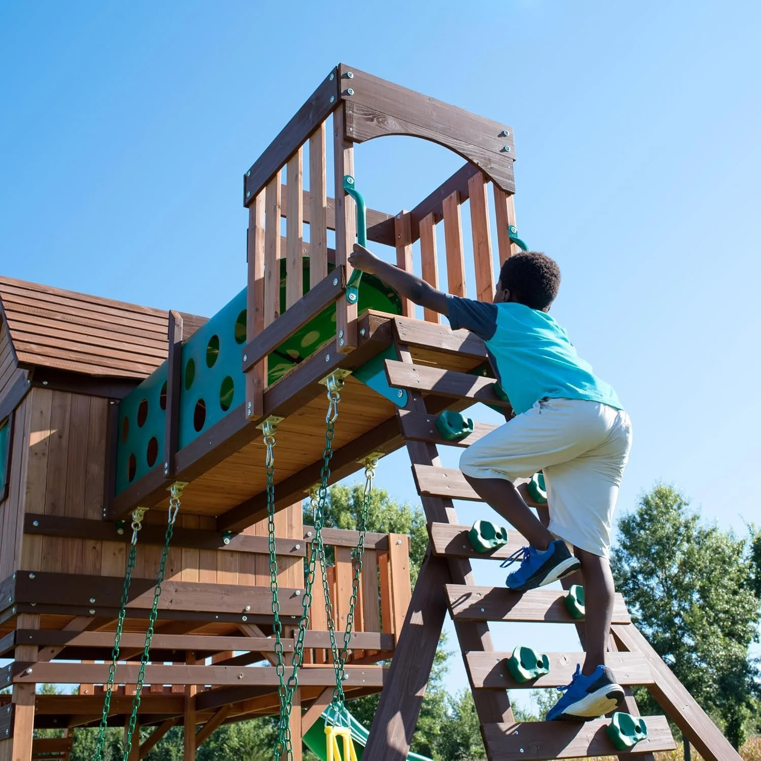 Backyard Discovery Woodridge Elite Cedar Swing Set/Playset - Image 3