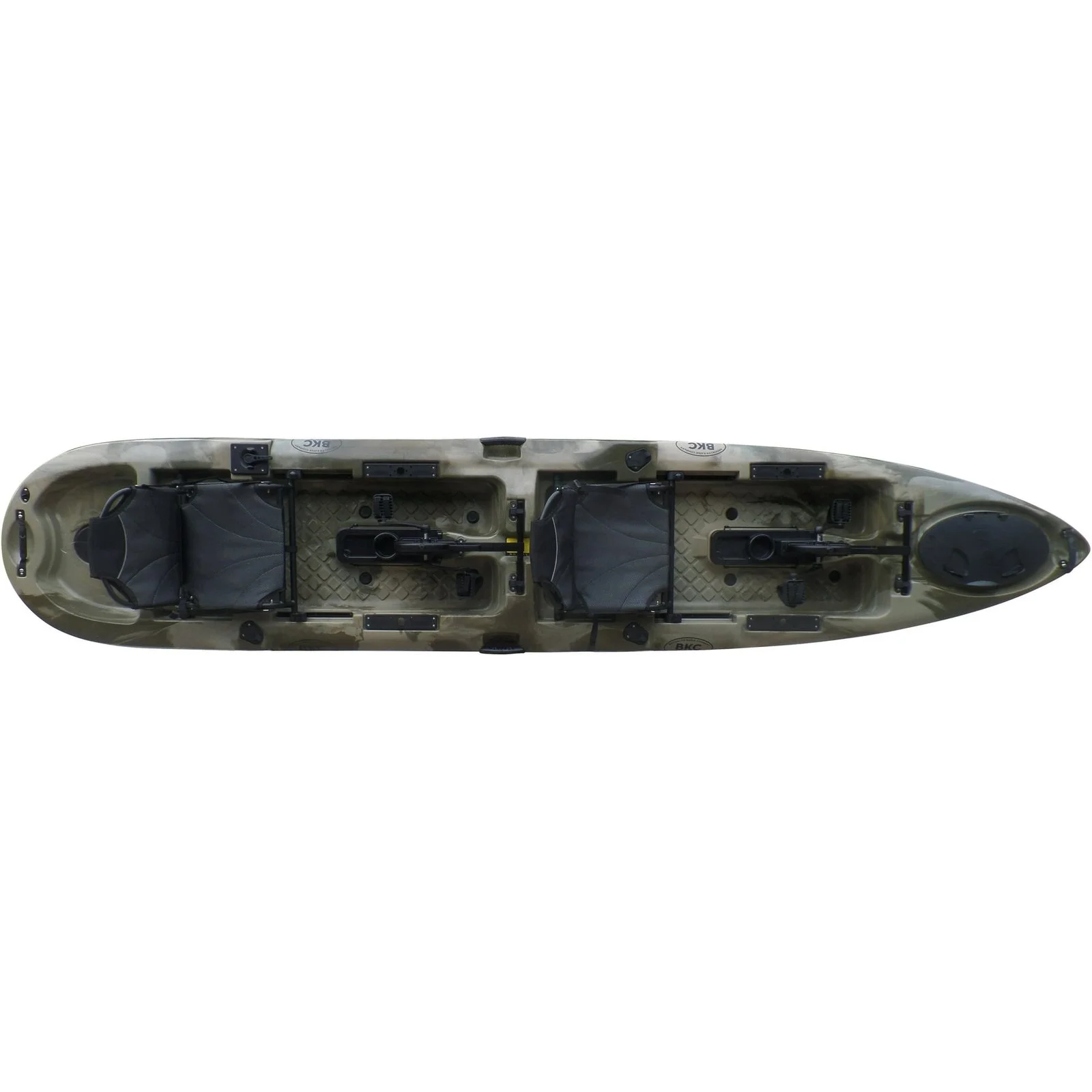 BKC PK14 14′ Tandem Sit-On-Top Pedal Drive Kayak - Image 2